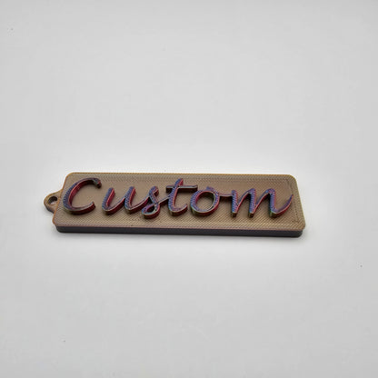 Customized Nameplate Keychain