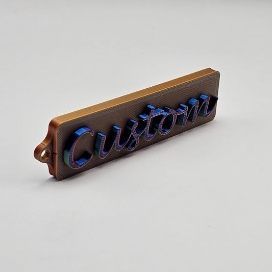 Customized Nameplate Keychain