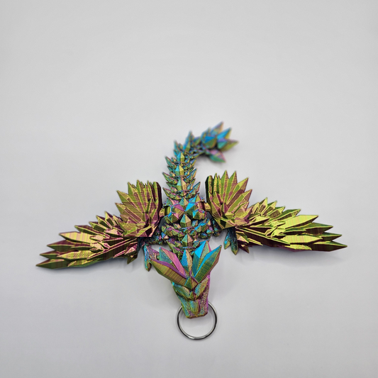 Crystal Dragon Keychain