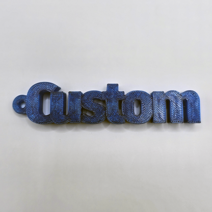 Customized Connected Letter Keychain