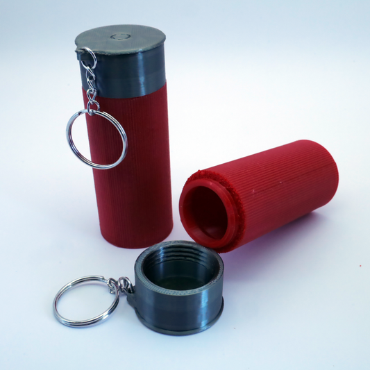 Shotgun Shell Lip Balm Holder Keychain